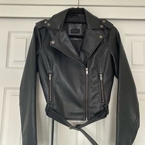 Faux Leather biker jacket